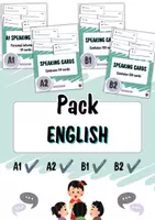 Aperçu - Jeux - Cartes de conversation en anglais – A1 + A2 + B1 + B2 (plus de 450 cartes) - Page de couverture