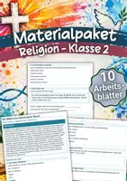 Vorschau - Arbeitsblätter - Materialpaket – Religion Klasse 2 – Arbeitsblätter - Deckblatt