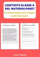Vorschau - Stundenentwürfe - Lesetest XL Materialpaket Klasse 4 | 10 Materialien mit Fragen & Lösungen - Deckblatt