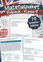 Vorschau - Arbeitsblätter - Materialpaket – Englisch Klasse 9 – Arbeitsblätter - Deckblatt