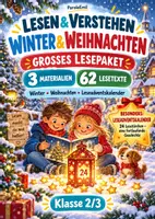Vorschau - Arbeitsblätter - Großes Lesepaket - 62 differenzierte Lesetexte - Winter- und Weihnachtszeit - Deckblatt
