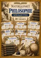 Vorschau - Arbeitsblätter - Materialpaket Philosophie Spickzettel - Merkblätter und Übersichten - Deckblatt