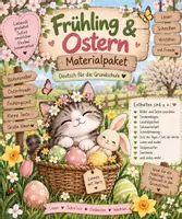 Vorschau - Arbeitsblätter - Frühling & Ostern Materialpaket Deutsch – Lesen, Schreiben - Deckblatt
