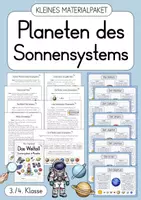 Vorschau - Unterrichtsreihen - Planeten Sonnensystem - Arbeitsheft & Wissenskartei - Deckblatt