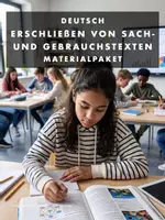 Vorschau - Stundenentwürfe - Materialpaket „Erschließen von Sach- und Gebrauchstexten“; Klasse 7-8 (7 Doppelstunden) - Deckblatt