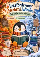Vorschau - Arbeitsblätter - Leseförderung/Lesetraining Herbst & Winter – Materialpaket - Deckblatt