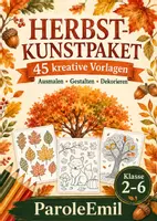 Vorschau - Arbeitsblätter - 45 kreative Herbstvorlagen in einem großen Kunstpaket - Deckblatt
