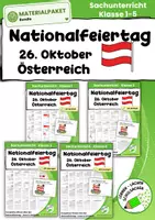 Vorschau - Arbeitsblätter - Materialpaket "Nationalfeiertag - 26. Oktober - Klasse 1-5 - Deckblatt