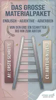 Vorschau - Stationenlernen - Das große Grammatik-Komplettpaket: Adjektive, Adverbien & Vergleiche (Grundlagen bis Abitur)erialpaket - Deckblatt
