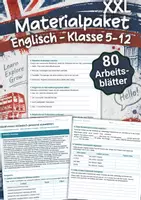 Vorschau - Arbeitsblätter - XXL Materialpaket – Englisch Arbeitsblätter Klasse 5 bis 12 - Deckblatt