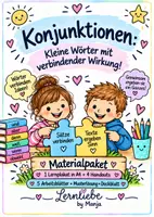 Vorschau - Unterrichtsreihen - Materialpaket: Konjunktionen – kleine Wörter mit verbindender Wirkung! - Deckblatt
