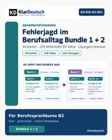 Vorschau - Arbeitsblätter - Bundle Fehlerjagd im Berufsalltag 1 + 2 – 220 neue fehlerhafte B2-Sätze - Deckblatt