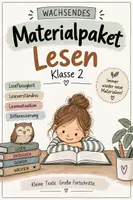 Vorschau - Arbeitsblätter - Wachsendes Materialpaket Lesen Klasse 2 - Deckblatt