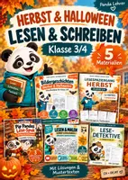 Vorschau - Arbeitsblätter - Herbst/Halloween Deutsch 3/4 - 5 Materialien - Deckblatt