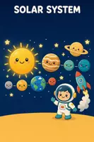 Vorschau - Arbeitsblätter - MaterialpaketSolar System & Space Exploration Bundle – Worksheets, Games & Quizzes - Deckblatt