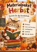Vorschau - Arbeitsblätter - Herbstliches Lesepaket für die Grundschule - Deckblatt