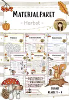 Vorschau - Arbeitsblätter - wachsendes Materialpaket: Herbst (Klasse 1-4) - Deckblatt
