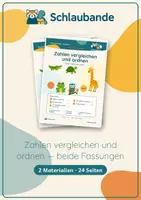 Vorschau - Unterrichtsreihen - Zahlen vergleichen und ordnen · Klasse 2 · Bündel: Standard + luftige Fassung - Deckblatt