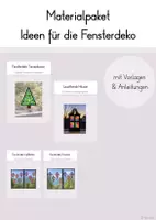Vorschau - Mal- und Bastelvorlagen - Materialpaket: Fensterdeko (Vorlagen & Anleitungen) - Deckblatt