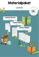 Vorschau - Arbeitsblätter - Materialpaket Lesetexte - Deckblatt