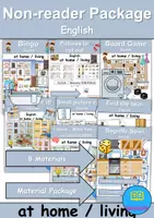 Vorschau - Spiele - Materialpaket - Nichtleser / Non-Reader - At home / Living / Furniture & Rooms - zu Hause / wohnen / Möbel & Räume - Englisch - Deckblatt