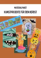 Vorschau - Mal- und Bastelvorlagen - Wachsendes Materialpaket: Kunstprojekte für den Herbst - Deckblatt