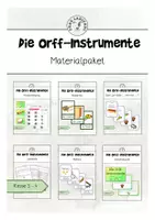 Vorschau - Arbeitsblätter - Materialpaket Orff-Instrumente Klasse 3-4 - Deckblatt