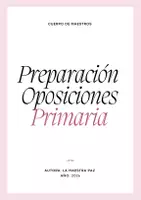 Vista previa - Unidades / Secuencias / Situaciones de Aprendizaje - PREPARACIÓN COMPLETA OPOSICIONES EDUCACIÓN PRIMARIA - Portada