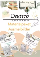 Vorschau - Mal- und Bastelvorlagen - Materialpaket Ausmalbilder - Deckblatt