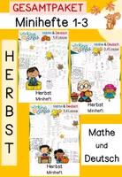 Vorschau - Arbeitsblätter - Herbst | Mathe | Deutsch | Minihefte | Klasse 1-3 - Deckblatt