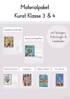 Vorschau - Arbeitsblätter - Materialpaket: Kunst (Klasse 3 & 4) - Deckblatt