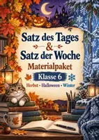 Vorschau - Arbeitsblätter - Materialpaket - Satz des Tages & Satz der Woche – Klasse 6 - Deckblatt