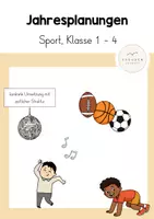 Vorschau - Stundenentwürfe - Jahresplanungen Sport - Klasse 1 bis 4 - Deckblatt