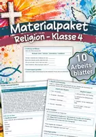 Vorschau - Arbeitsblätter - Materialpaket – Religion Klasse 4 – Arbeitsblätter - Deckblatt