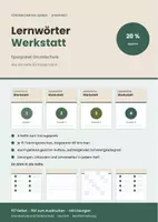 Vorschau - Arbeitsblätter - Lernwörter-Werkstatt Sparpaket Klasse 1–4 – 40 Trainingswochen mit Lösungen - Deckblatt