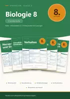 Vorschau - Arbeitsblätter - Biologie 8 Gymnasium – Arbeitsblätter-Paket, 5 Lernbereiche - Deckblatt