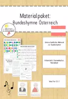 Vorschau - Stundenentwürfe - Materialpaket österreichische Bundeshymne - Deckblatt