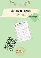 Vorschau - Arbeitsblätter - Wachsendes Materialpaket: Wochenend-Bingos für den Morgenkreis am Montag - Deckblatt