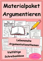 Vorschau - Stundenentwürfe - Materialpaket Argumentieren – Lebensnahe Themen – Argumentation - Deckblatt