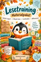 Vorschau - Arbeitsblätter - Lesetraining / Leseförderung Materialpaket - Deckblatt