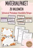 Vorschau - Arbeitsblätter - Halloween Elfchen: Materialpaket mit zwei Vorlagen - Deckblatt
