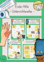 Vorschau - Stundenentwürfe - Erste Hilfe Unterrichtsreihe Materialpaket - Deckblatt