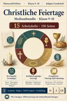 Vorschau - Arbeitsblätter - Christliche Feiertage Bundle Klasse 9–10 - Deckblatt