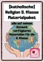 Vorschau - Stundenentwürfe - Materialpaket: 9. Klasse (katholische) Religion - Deckblatt