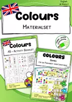 Vorschau - Arbeitsblätter - Colours – A5-Arbeitsheft und Spieleset | ab 2. Klasse - Deckblatt