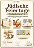 Vorschau - Arbeitsblätter - Jüdische Feiertage Minibundle Klasse 7–8 - Deckblatt