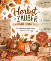 Vorschau - Arbeitsblätter - Herbstzauber - wachsendes Materialpaket für die Grundschule - Klasse 1/2 - Deckblatt