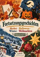 Vorschau - Arbeitsblätter - Materialpaket: Fortsetzungsgeschichten Klasse 6/7 - Deckblatt