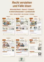 Vorschau - Stundenentwürfe - Recht verstehen und Fälle lösen | Unterrichtseinheit | Klasse 8 - Deckblatt