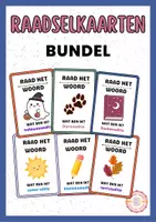 Voorbeeld - Wat ben ik - Raadselkaarten BUNDEL | Woordenschat Groep 3-5 - Voorblad